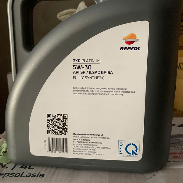 Nhớt Repsol GXR Platinum 5W-30 dành cho máy xăng
